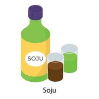 Soju Drink Bottle vector