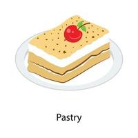Creamy Pastry Platter vector