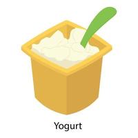 Plain Yogurt Bowl vector