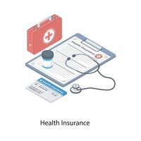Health Insurance Concepts vector