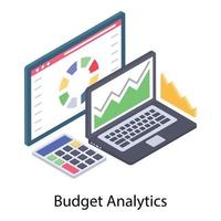 Budget Analytics Report vector