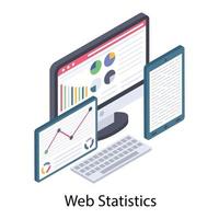 Web Statistics Concepts vector