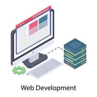 conceptos de desarrollo web vector