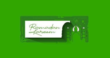 Eid Mubarak celebration- Mosque. vector