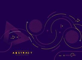 Abstract technological promotion geometric shapes bannerr, vector