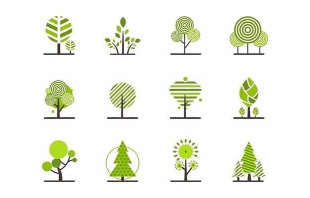 Beautiful Set Of Tree Element