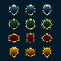 Frame Badge Element Set vector