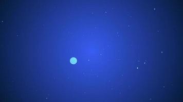 fond bleu avec fond d'étoiles de particules video