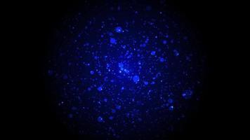 Dark Blue Particle Globe Particle Technology Background video