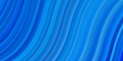 Light BLUE vector background with curved lines.