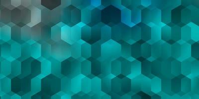 Light BLUE vector background with hexagons.