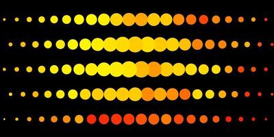 Dark Orange vector template with circles.