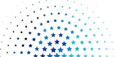 Light BLUE vector pattern with abstract stars.