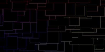 Dark Multicolor vector pattern in square style.