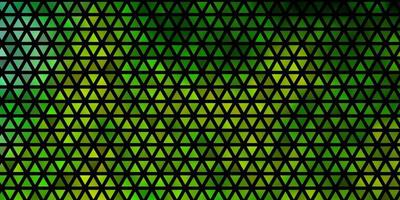 Light Green, Yellow vector texture with triangular style.