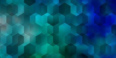 Light Blue, Green vector texture with colorful hexagons.