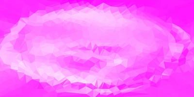 Light pink vector abstract triangle backdrop.