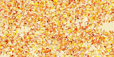 Light yellow vector pattern with colored snowflakes.