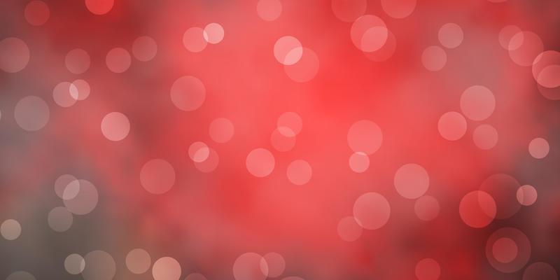 Dark Green, Red vector background with spots.