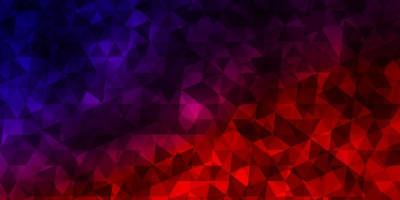 Dark Blue, Red vector background with polygonal style.