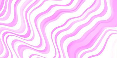 Light Pink vector background with bent lines.