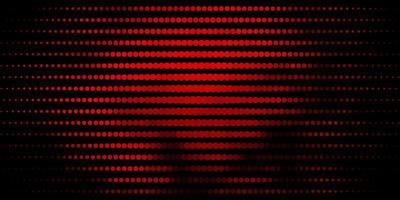 Dark Orange vector pattern with circles.