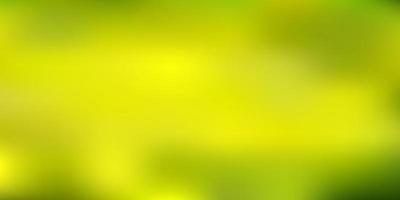 Light green, yellow vector gradient blur texture.