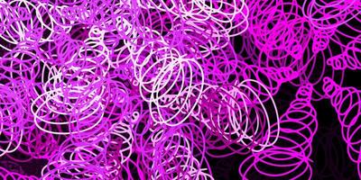 Dark purple, pink vector pattern with spheres.