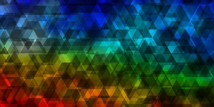 patrón de vector multicolor claro con líneas, triángulos.
