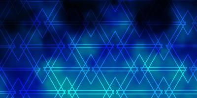 Dark BLUE vector background with polygonal style.