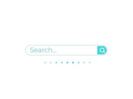 Search bar vector template for ui, web and apps, minimalistic design