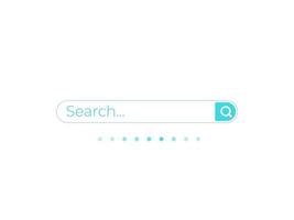 Search bar vector template for ui, web and apps, minimalistic design