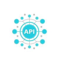 api, ilustración de vector de interfaz de programación de aplicaciones