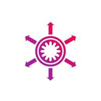 virus outbreak vector icon on white