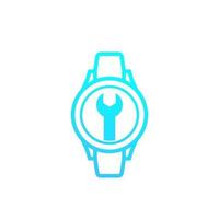 watch repair icon, vector logo design