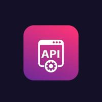 API technology vector icon