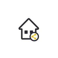 home sharing icon on white vector