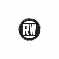 Logo monogram design template vector