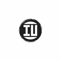 Logo monogram design template vector
