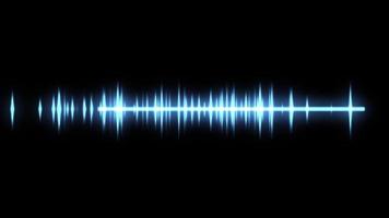 Digital waveform Frequency spectrum audio hud background Free Video
