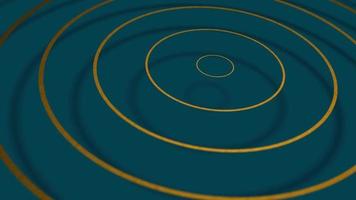 3D concentric circles oscillating Free moderm motion background video