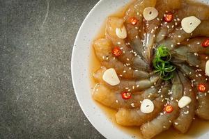 Korean Style Pickled Prawns or  Korean Soy Sauce Pickled Shrimp photo