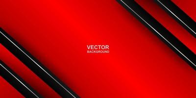 Abstract. red - black gradient geometric overlap shape background. vector