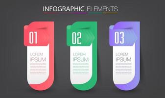 modern text box template, infographics banner vector