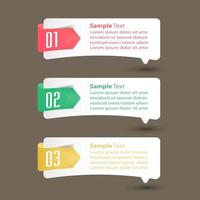 modern text box template, infographics banner vector