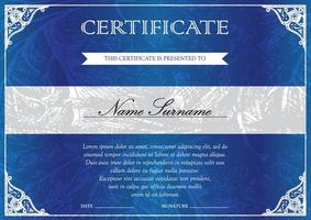 Certificate and diploma template vector