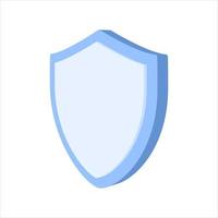 3D shield icons. security concept. vector illustration