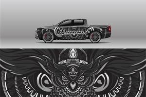 Car wrap company design vector. Graphic background designs for vehicle vector