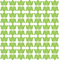 Green abstract leaf pattern design