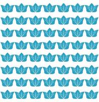 Blue abstract leaf pattern design vector